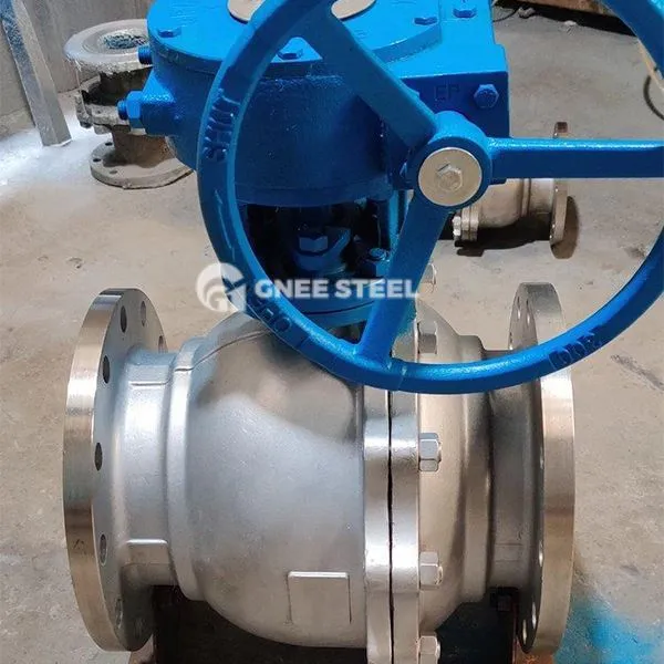 flanged trunnion ماونٹڈ بال والوز